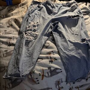 American Eagle Outfitters Light Blue Washed Denim Jeans